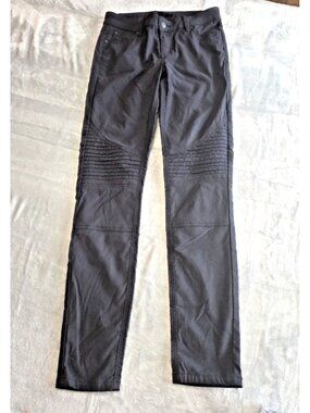 prAna Brenna Moto Skinny Pant Women's Size 4 Dk Gray Stretch Adult